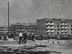 Budowa osiedla Przydworcowego w Nowym Sączu. Tygodnik Turystyczny Światowid 1961