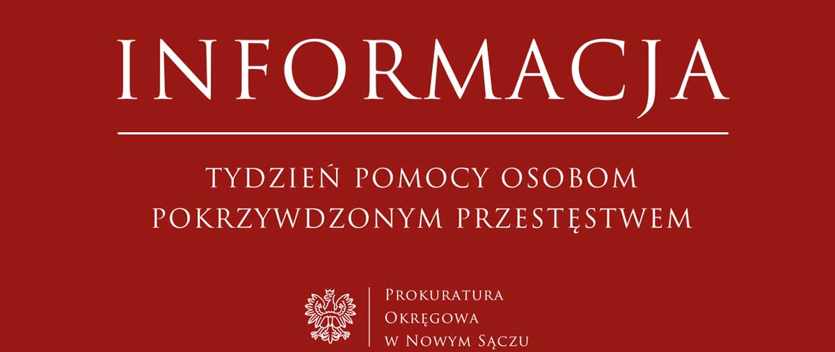 Tydzień Pomocy Osobom Pokrzywdzonym Przestępstwem 2025