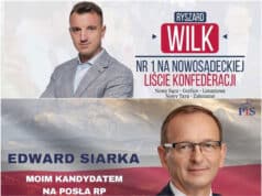 Ryszard Wilk, Edward Siarka. Banery z kampanii wyborczej