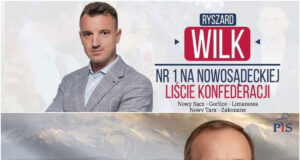 Ryszard Wilk, Edward Siarka. Banery z kampanii wyborczej