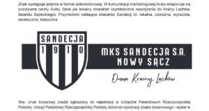 znak towarowy Sandecja