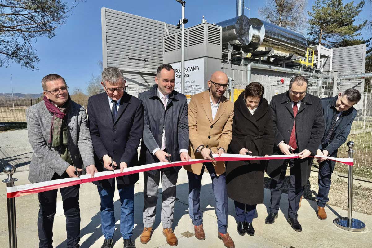 Oficjalne otwarcie nowoczesnej, wysokosprawnej kogeneracji gazowej na Osiedlu Słonecznym w Starym Sączu, inwestycji nowosądeckiego MPEC