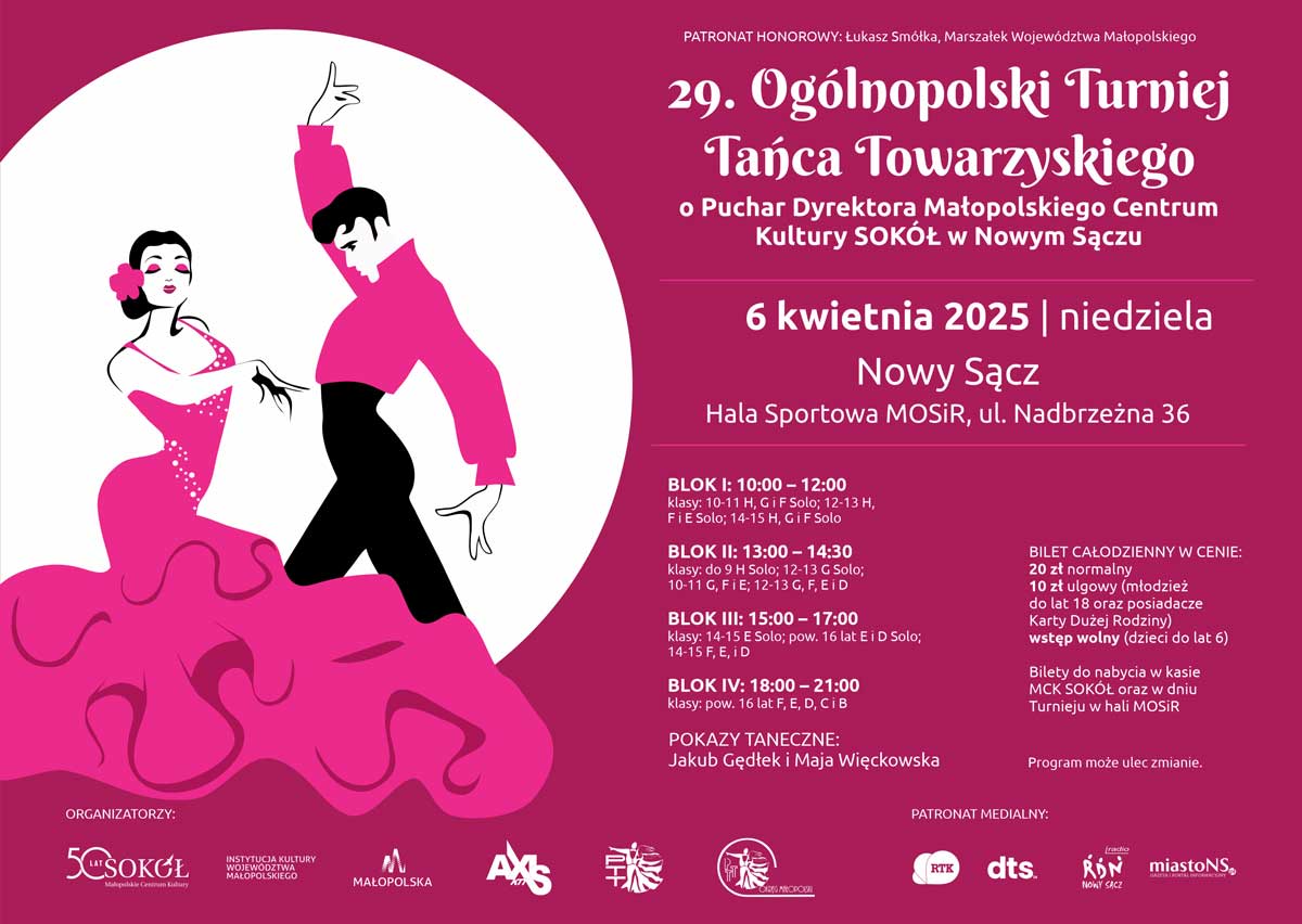 Ogólnopolski Turniej Tańca Towarzyskiego Nowy Sącz