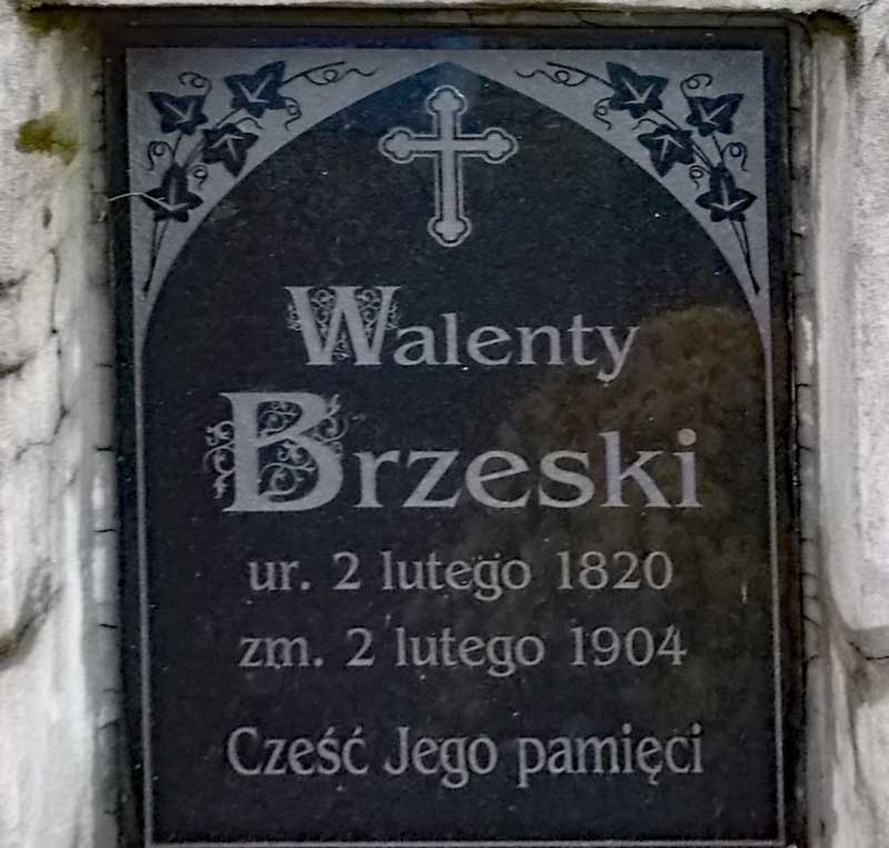 Walenty Brzeski grób na cmentarzu przy ul. Rejtana w Nowym Sączu