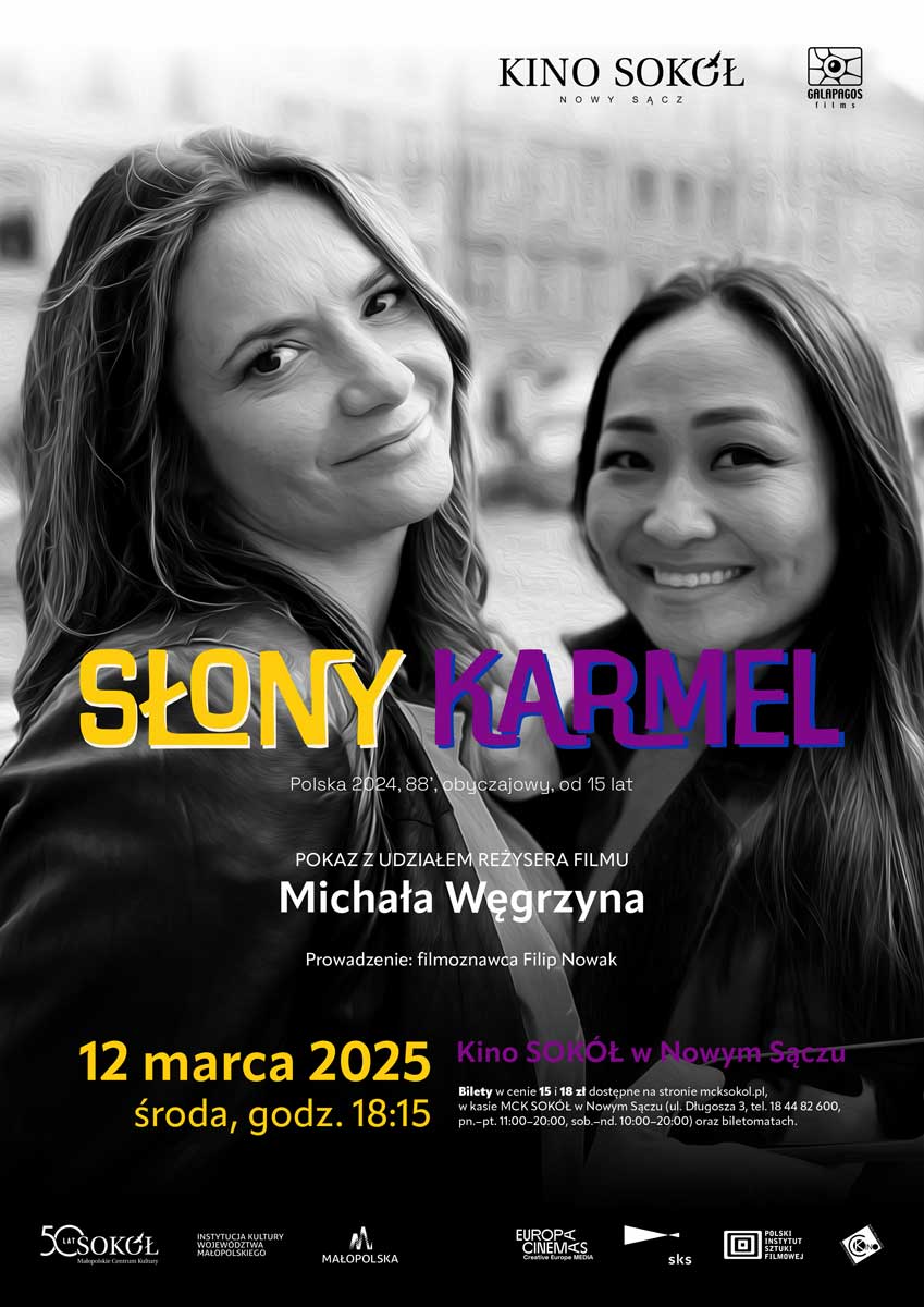 Słony karmel - pokaz filmu z udziałem Michała Węgrzyna, Nowy Sącz Kino Sokół
