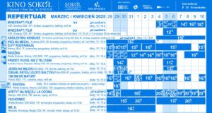 Nowy Sącz repertuar kino Sokół 28.03-10.04.25