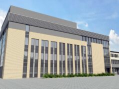 rozbudowa budynku wydziału lekarskiego i nauk o zdrowiu ANS w Nowym Sączu - wizualizacja
