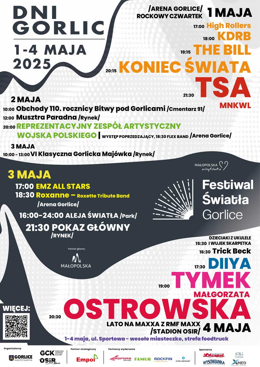 majówka 2025 - Dni Gorlic program