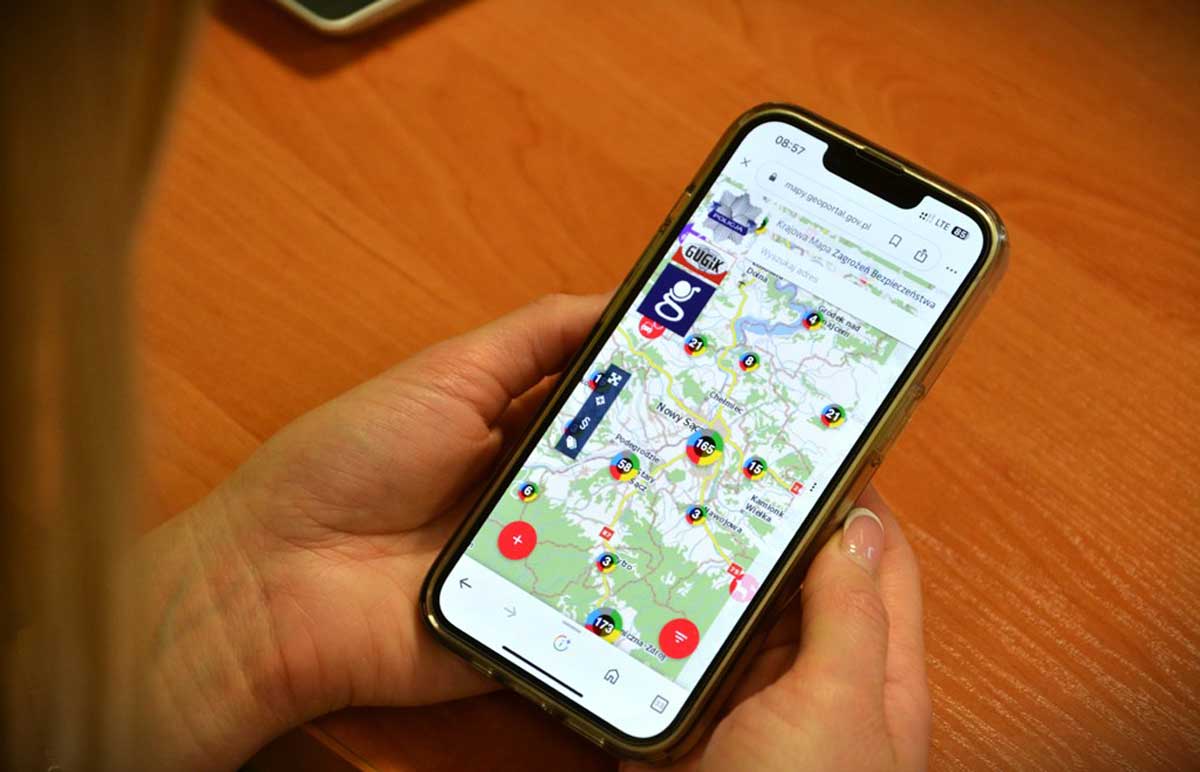 Sądeczanie chętnie korzystają z Krajowej Mapy Zagrożeń Bezpieczeństwa
