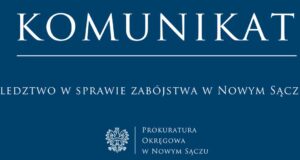 komunikat prokuratury w sprawie zabójstwa w Nowym Sączu 9 kwietnia 2025