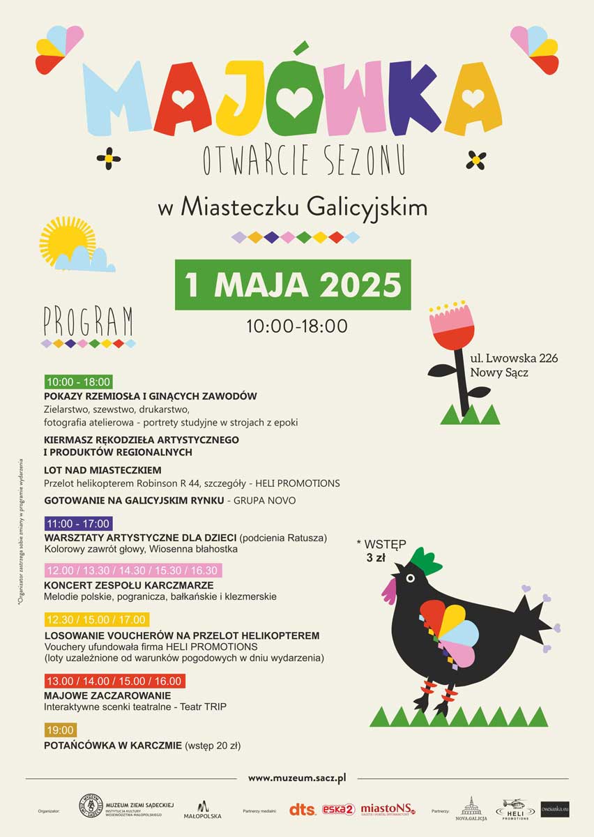 otwarcie sezonu 2025 w Miasteczku Galicyjskim w Nowym Sączu
