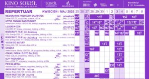 Repertuar Sokół 25.04-08.05.2025