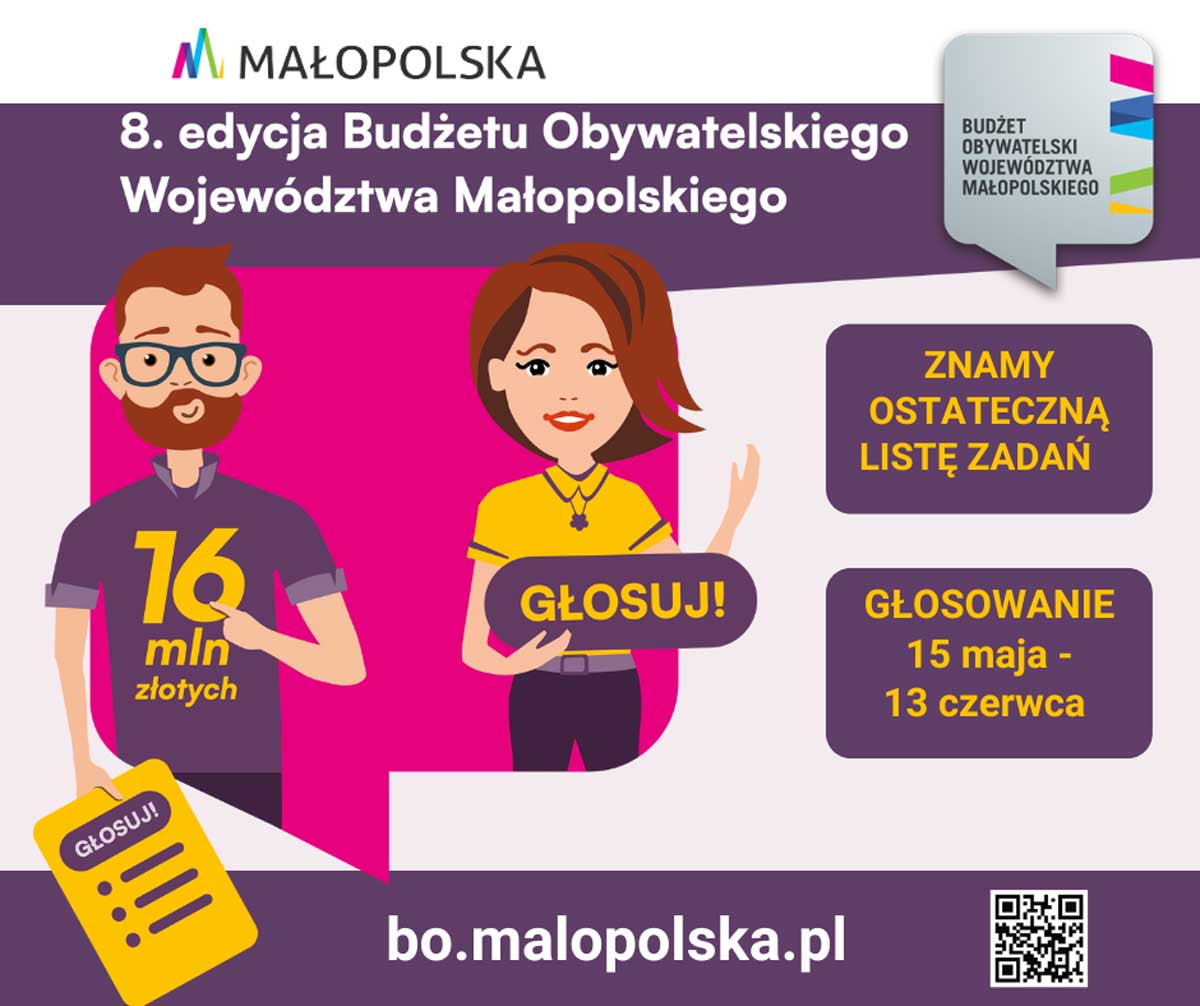 BO Małopolska 2025. Głosowanie w budżecie obywatelskim wojewóztwa małopolskiego