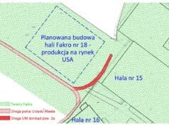 Fakro mapka - sporna działka Urzędu Miasta Nowego Sącza