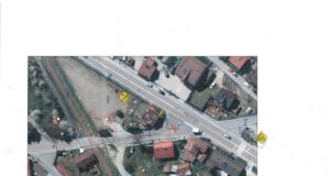 zamknięty przejazd kolejowy na ul. Grunwaldzkiej w Nowym Sączu