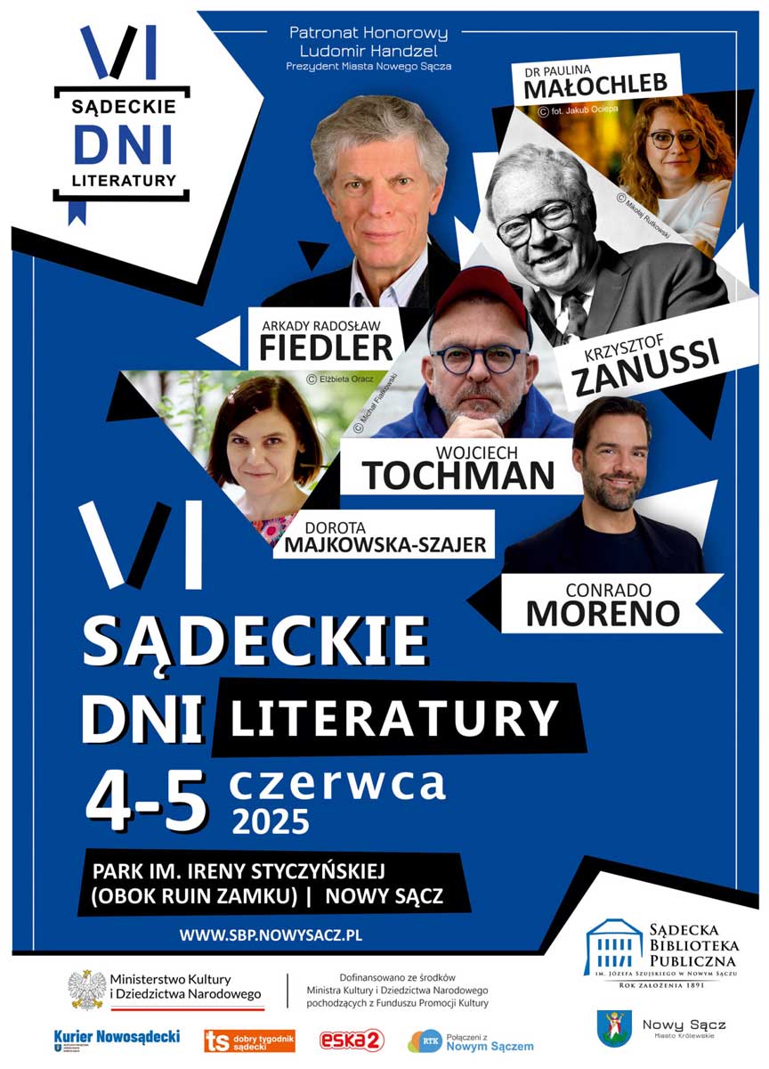 VI Sądeckie Dni Literatury, 4-5 czerwca 2025