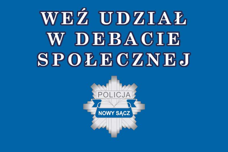 debata społeczna policja Piątkowa Nowy Sącz