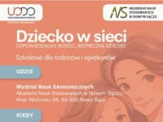 szkolenie „Dziecko w sieci – Odpowiedzialny Rodzic, Bezpieczne Dziecko”. Akademia Nauk Stosowanych w Nowym Sączu
