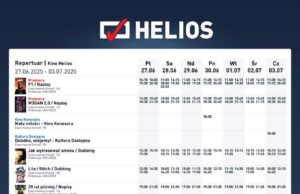 kino w Nowym Sączu, Helios 27.06-03.07.2025