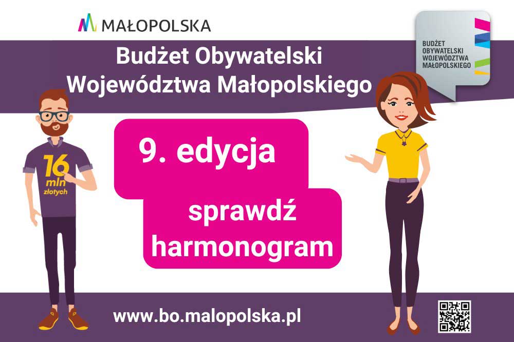 9. edycja BO Małopolski - harmonogram