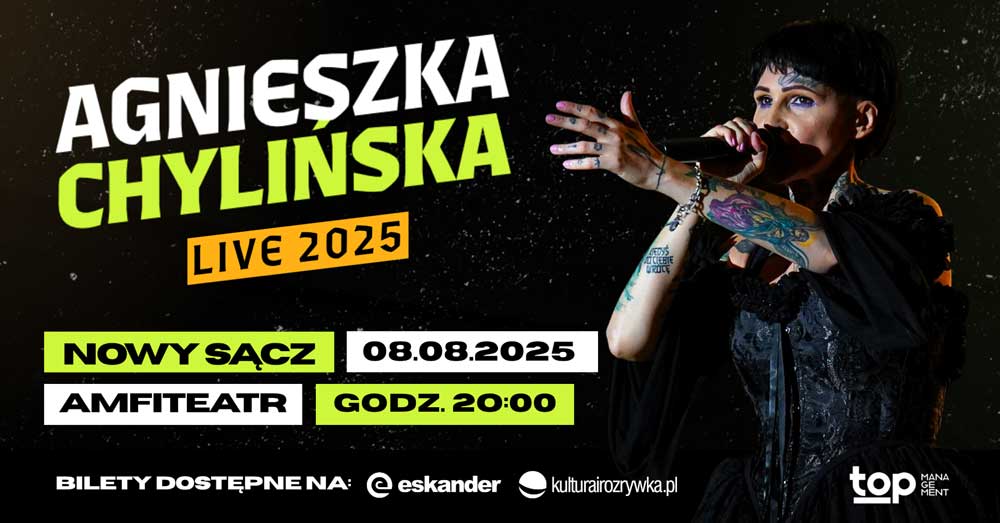 Agnieszka Chylińska, koncert w Nowym Sączu, 8 sierpnia 2025 amfiteatr
