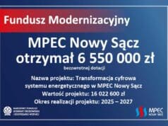 dotacja dla MPEC Nowy Sącz z Funduszu Modernizacyjnego NFOŚG