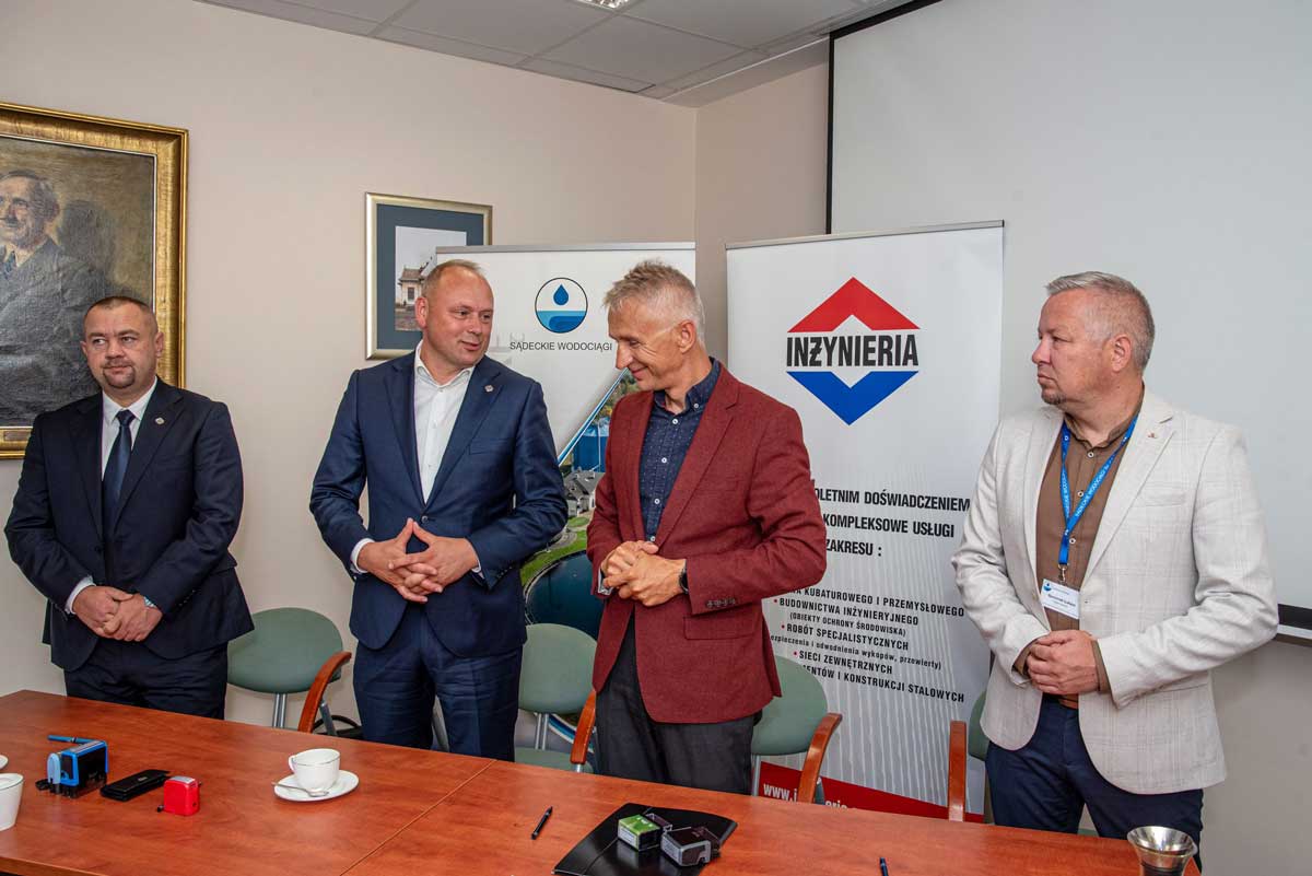 Sądeckie Wodociągi - podpisanie umowy z Inżynieria Rzeszów na inwestycję w oczyszczalni ścieków