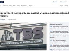 Prezydent Handzel w radzie nadzorczej w Zgierzu - materiał tvn24, zrzut ekranu