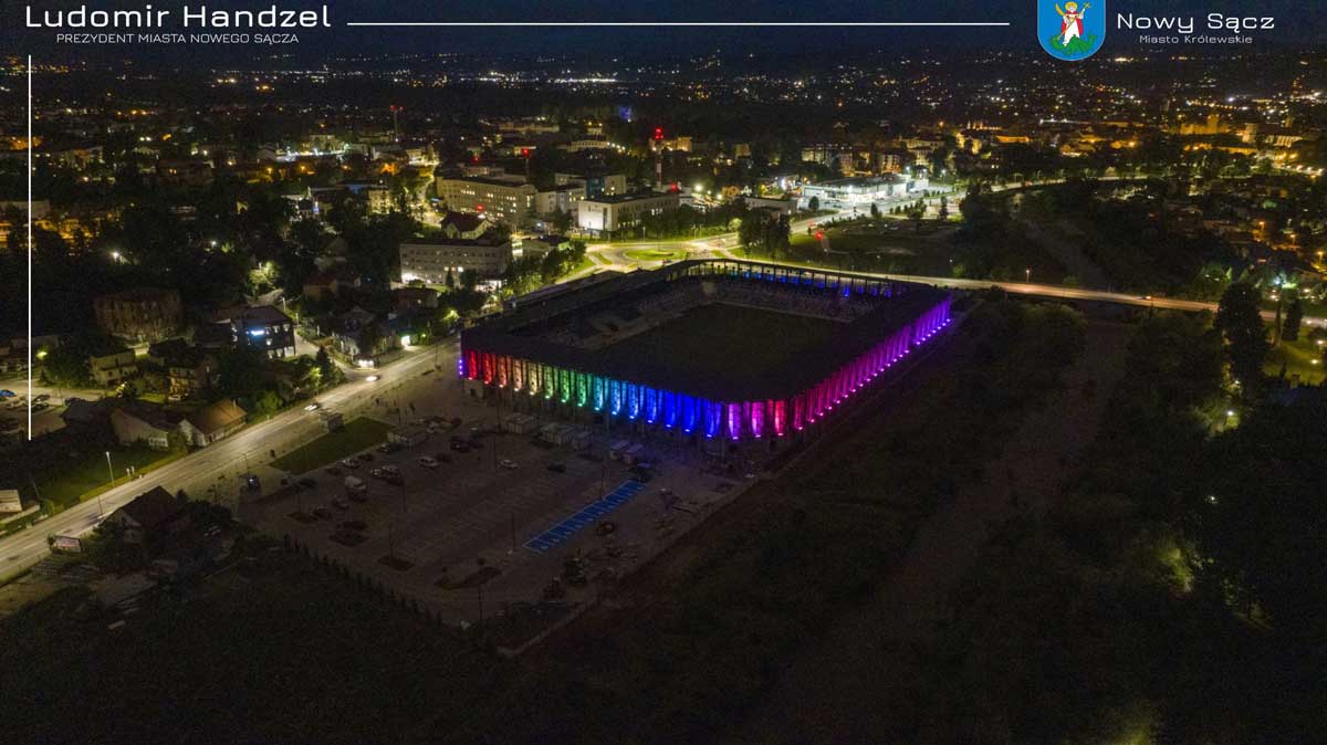 otwarcie stadionu miejskiego w Nowym Sączu planowane jest 30 sierpnia 2025