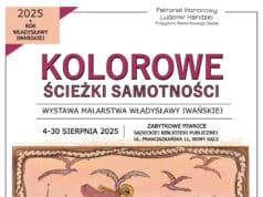 Władysława Iwańska - wystawa w Sądeckiej Bibliotece Publicznej - finisaż - plakat