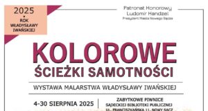 Władysława Iwańska - wystawa w Sądeckiej Bibliotece Publicznej - finisaż - plakat