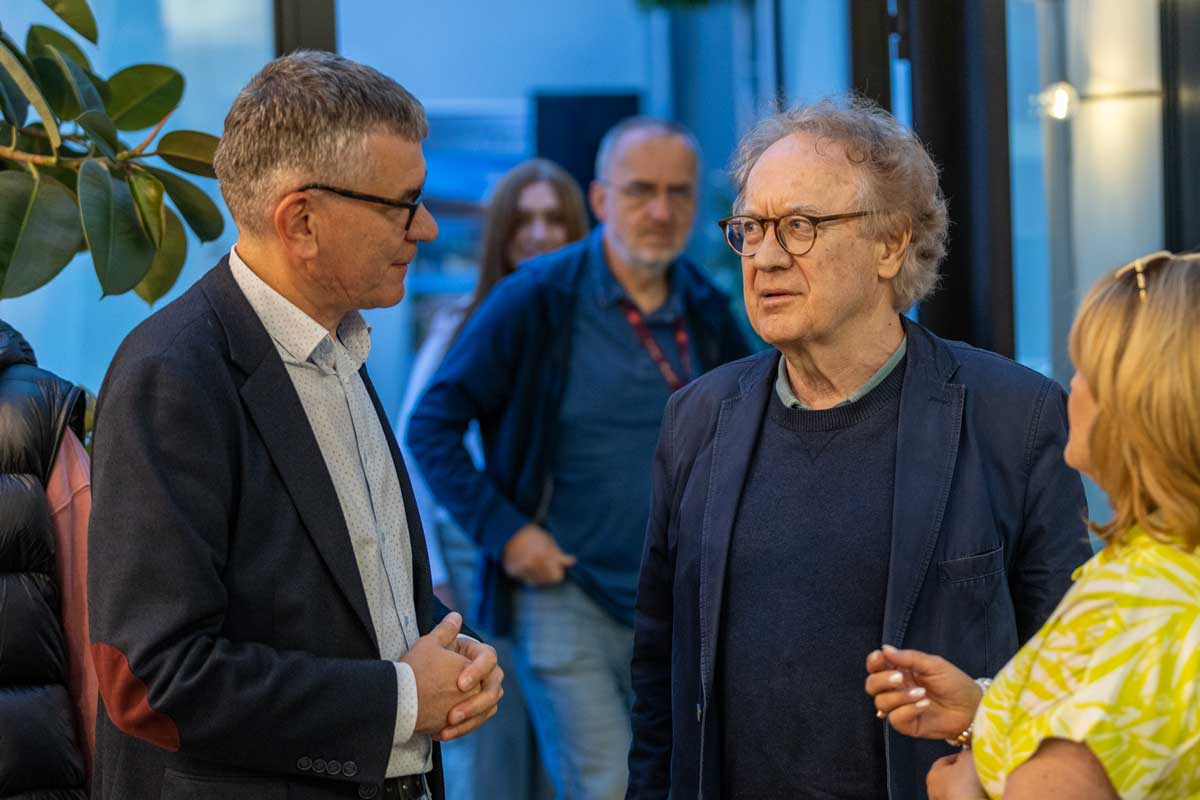 Peryferiada w Starym Sączu - burmistrz Jacek Lelek i reżyser Robert Gliński