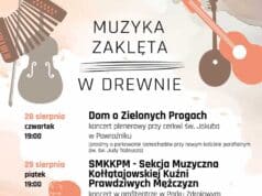 Muzyka Zaklęta w Drewnie 2025 - program. plakat