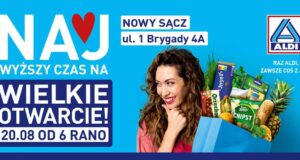 Aldi Nowy Sącz - otwarcie sklepu przy ul. 1 Brygady