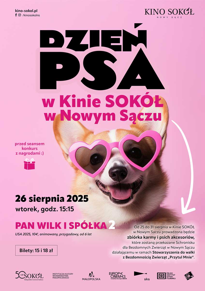 Dzień psa w Kinie Sokół w Nowym Sączu