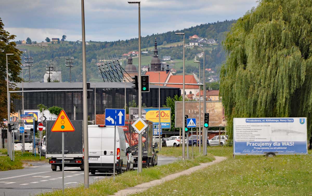 Wkrótce remont Kilińskiego w Nowym Sączu. Skrzyżowanie z ul. Husarską