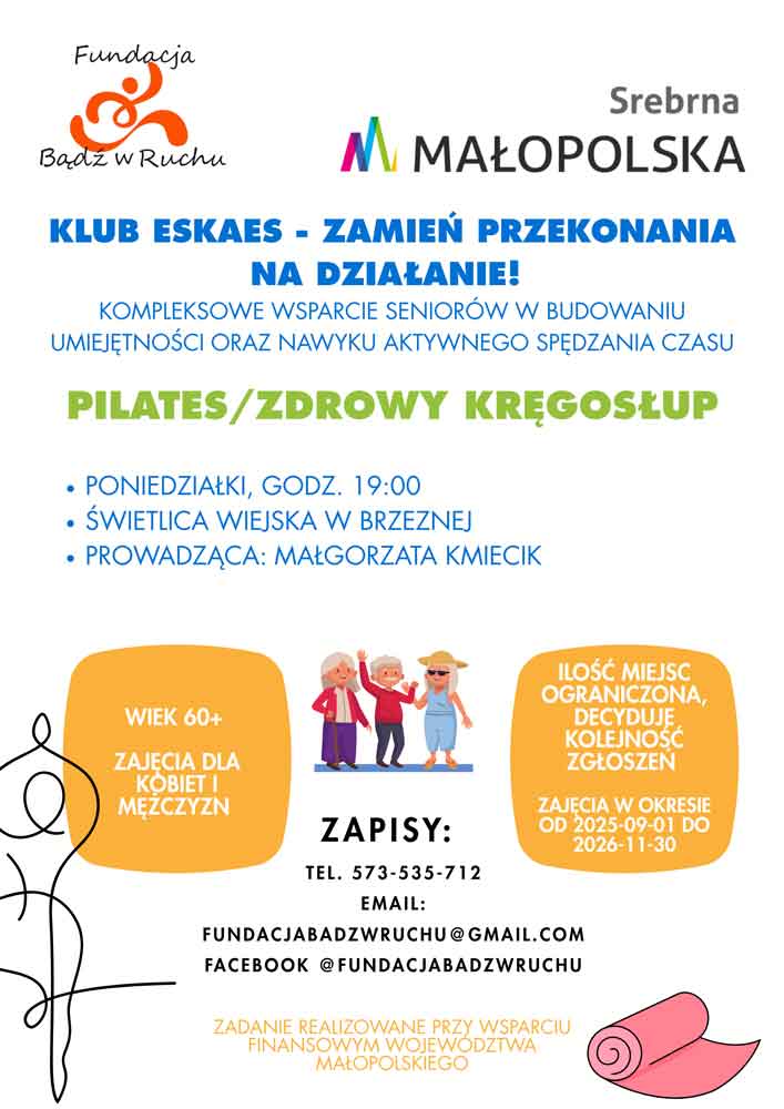 klub eskaes - zajęcia dla seniorów w Nowym Sączu i powiecie nowosądeckim