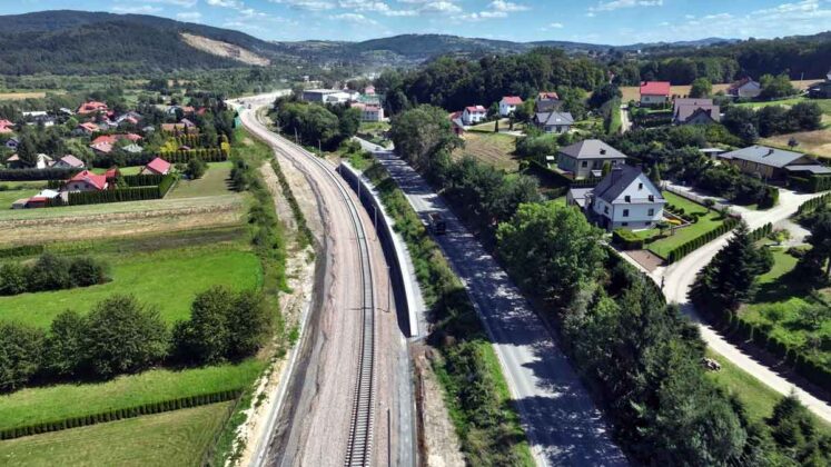 Budowa nowego toru na odcinku Klęczany - Marcinkowice