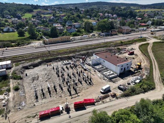 budowa podstacji trakcyjnej w Marcinkowicach