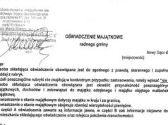 diety radnych Nowego Sącza - oświadczenia majątkowe za 2024
