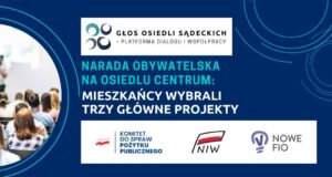 osiedle Centrum w Nowym Sączu - narada obywatelska - głosowanie