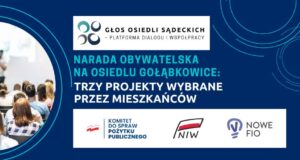 Narada Obywatelska w Gołąbkowicach -Głos Osiedli Sądeckich - głosowwanie