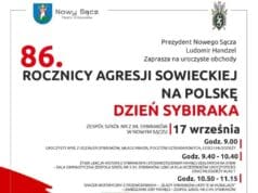 Nowy Sącz - Miejskie obchody 86. rocznicy agresji sowieckiej na Polskę oraz Światowego Dnia Sybiraka