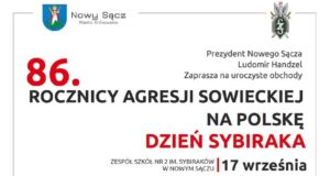 Nowy Sącz - Miejskie obchody 86. rocznicy agresji sowieckiej na Polskę oraz Światowego Dnia Sybiraka