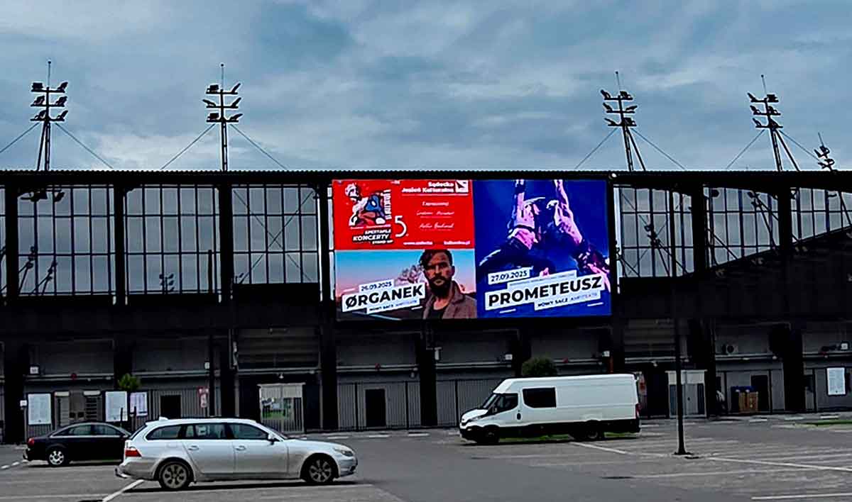 telebim na stadionie miejskim w Nowym Sączu mógł kosztować 2,5 mln zł
