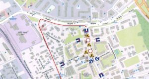 remont ulicy Freislera w Nowym Sączu - objazdy mapka