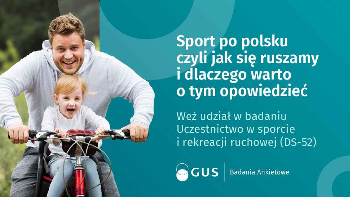 GUS: kolejna edycja badania Uczestnictwo w sporcie i rekreacji ruchowej