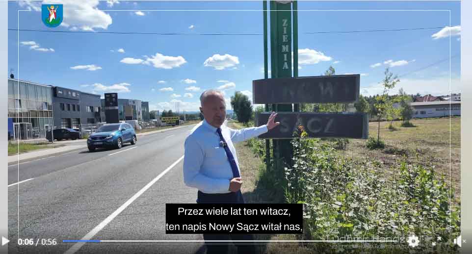 Prezydent Ludomir Handzel przy dotychczasowym witaczu w Wielogłowach