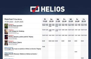 Nowy Sącz Helios repertuar 19.09-25.09.2025
