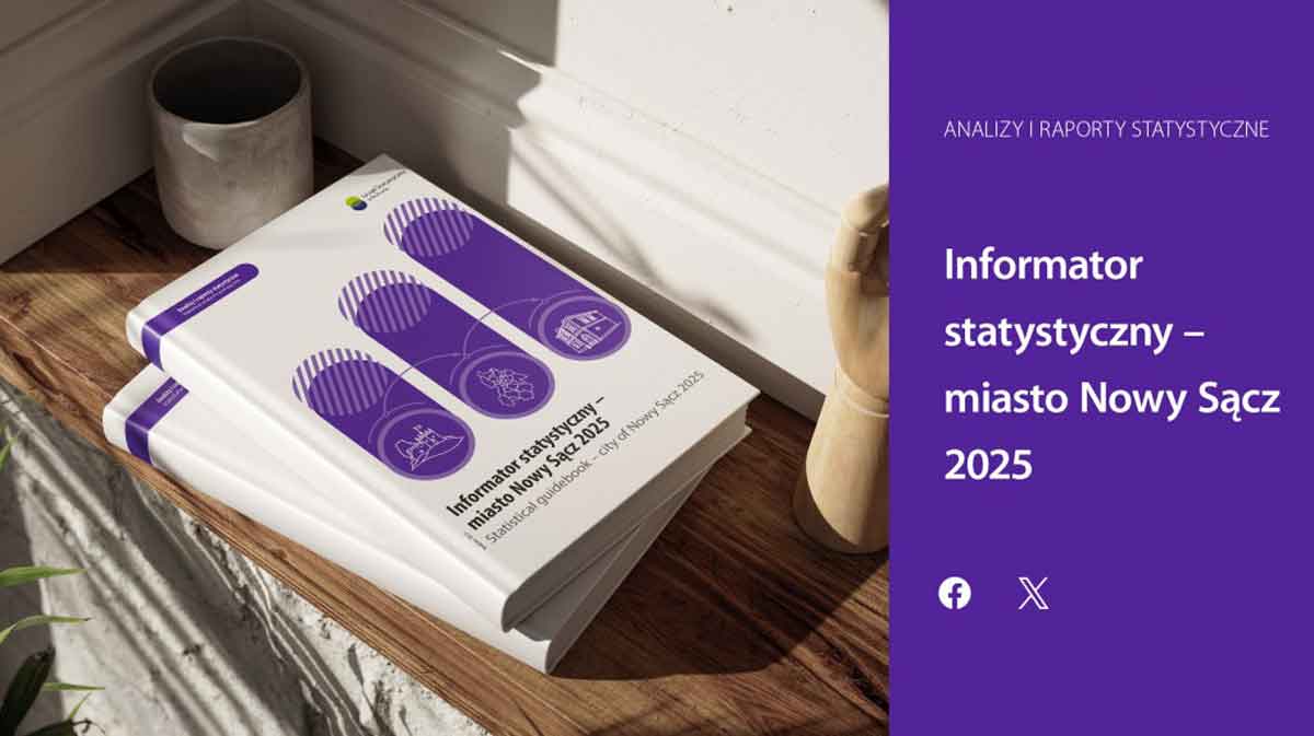 "Informator statystyczny – miasto Nowy Sącz 2025" - Urząd Statystyczny w Krakowie, Nowy Sącz w 2024 roku